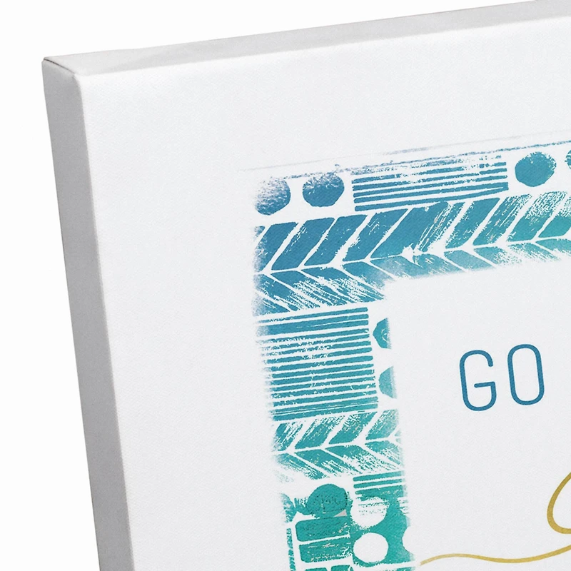 Go With The Flow 14" x 11" Canvas Wall Art