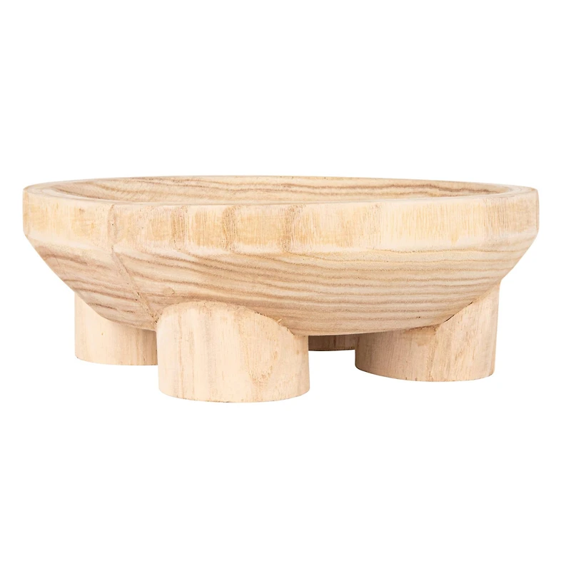 Hello Honey® 11.5" Natural Elegance Paulownia Wood Bowl