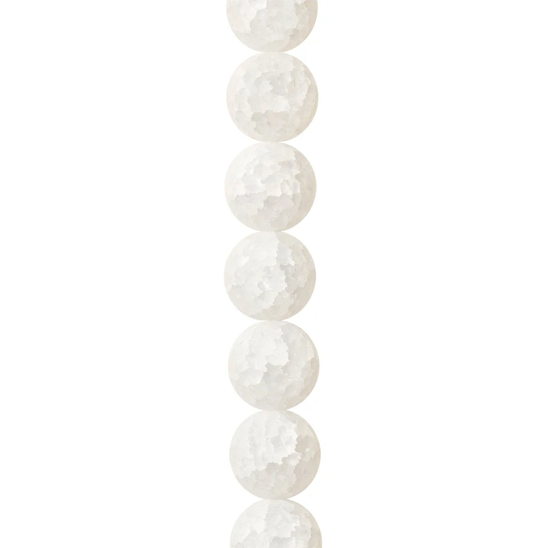 12 Pack:  Crystal Crackle Round Beads, 14mm by Bead Landing™
