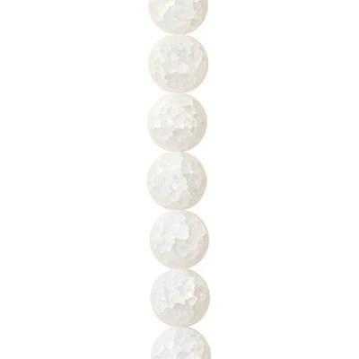 12 Pack:  Crystal Crackle Round Beads, 14mm by Bead Landing™