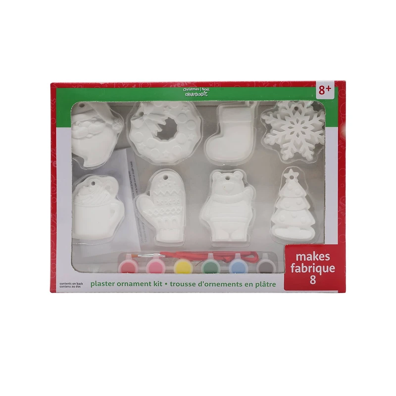 Christmas Icon Plaster Ornament Kit by Creatology™