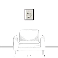 My Dad Is My Hero Black Framed Canvas