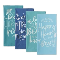 DII® Beach Happy Place Printed Dishtowel Set