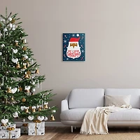Stupell Industries Have Merry Christmas Patterned Santa Canvas Wall Art