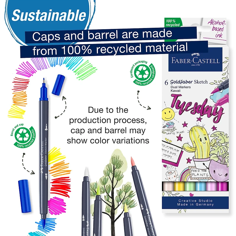 Faber-Castell® Kawaii Goldfaber Sketch Markers