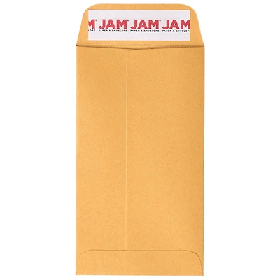 JAM Paper Brown Kraft Manila Coin Business Recycled Envelopes