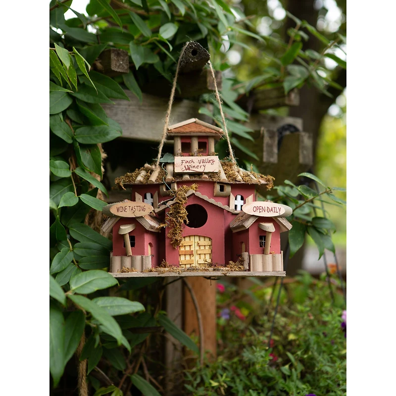 10.5" Finch Valley Winery Birdhouse