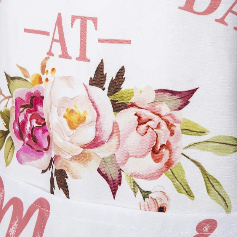 Glitzhome® 31.5" Faux Burlap Mother's Day Apron