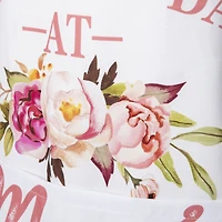 Glitzhome® 31.5" Faux Burlap Mother's Day Apron