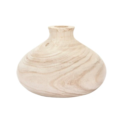 Hello Honey® 5.5" Paulownia Wood Vase