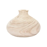 Hello Honey® 5.5" Paulownia Wood Vase
