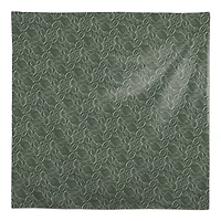 58" Sage Lined Leaves Tablecloth