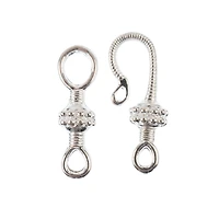 John Bead Must Have Findings 25mm Bali Style Hook Clasp Set, 4ct.