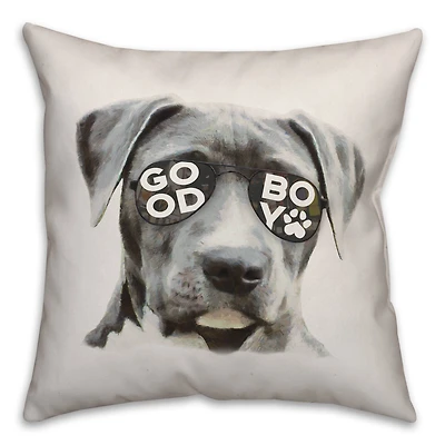 Good Boy Throw Pillow