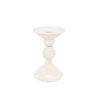 Cream Metal Pillar Candle Holder by Ashland