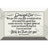 Daughter Glass Plaque with Easel