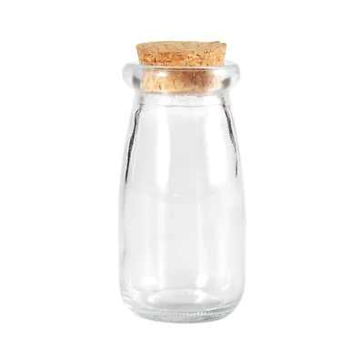 3.3oz. Clear Glass Bottle with Cork by Ashland®