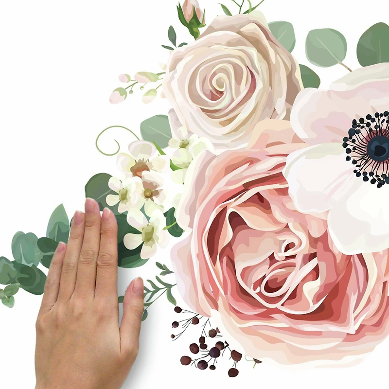 RoomMates Fresh Floral Giant Peel & Stick Giant Decals