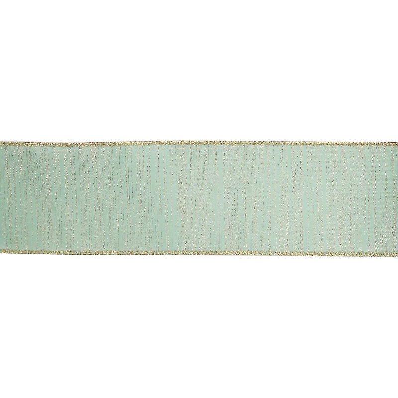 2.5" x 20ft. Sage Wired Shimmer Ribbon by Celebrate It®