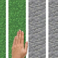 RoomMates Minecraft Block Strips Peel & Stick Wall Decal Set
