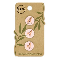 Dritz® 15mm Light Pink Recycled Cotton Deer Button, 9ct.