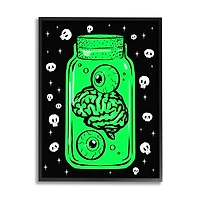 Stupell Industries Spooky Specimen Jar Framed Giclee Art