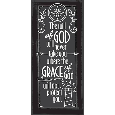 Simple Strength The Will Of God Will Never Take You Where The Grace Of God Will Not Protect You Wood Plaque