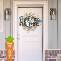 Glitzhome® 24" Metal Home Sweet Home Wall Décor with Changeable Shapes