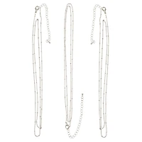 Rhodium Ball Chain Necklaces by Bead Landing™