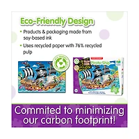 Puzzle Doubles! - Glow in the Dark Pirate Ship: 100 Pcs