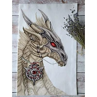 Charivna Mit Cross Stitch Kit Guardian Of Treasure