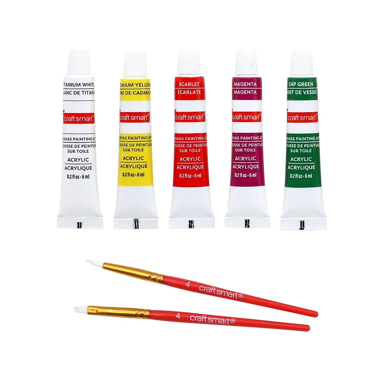 5" x 5" Christmas Tree Canvas Painting Kit by Artist's Loft™