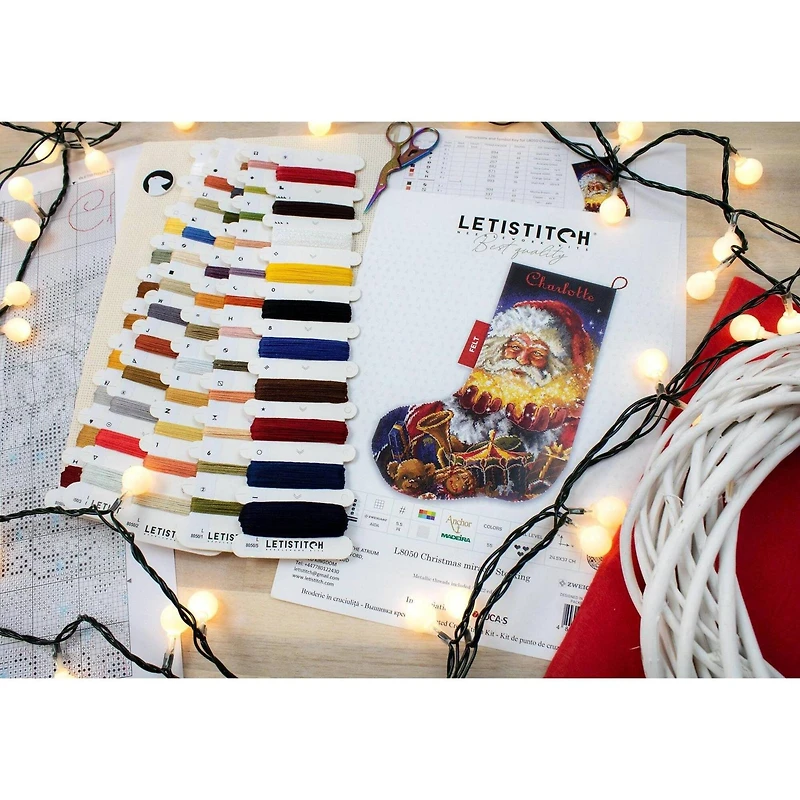 Letistitch Christmas Miracle Stocking Counted Cross Stitch Kit