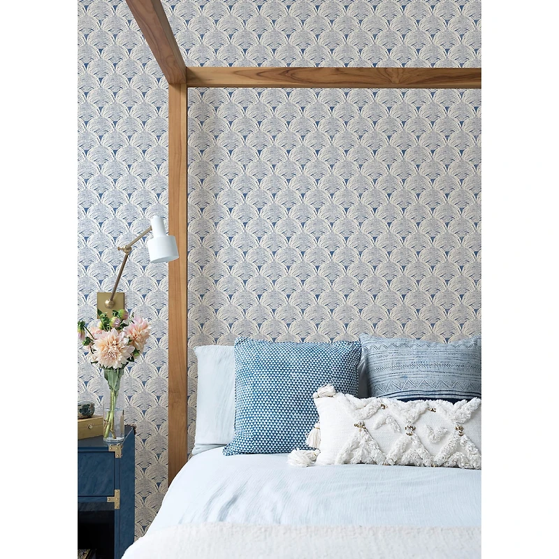 NuWallpaper Blue Manila Peel & Stick Wallpaper