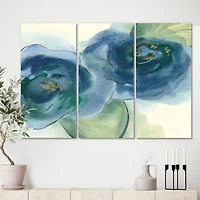 Designart - Blue Floral Poppies III