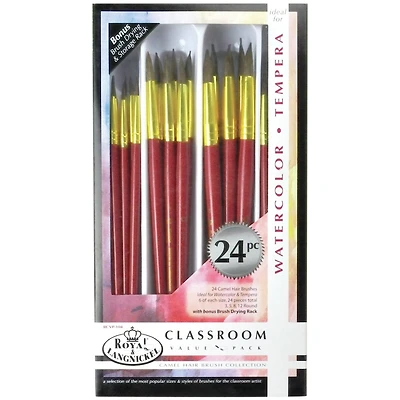 Royal & Langnickel® Camel Hair Brush Classroom Value Pack