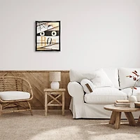 Stupell Industries Boo Creepy Eyes Peeking Framed Floater Canvas Wall Art