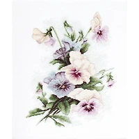 Luca-s Pansies Counted Cross Stitch Kit