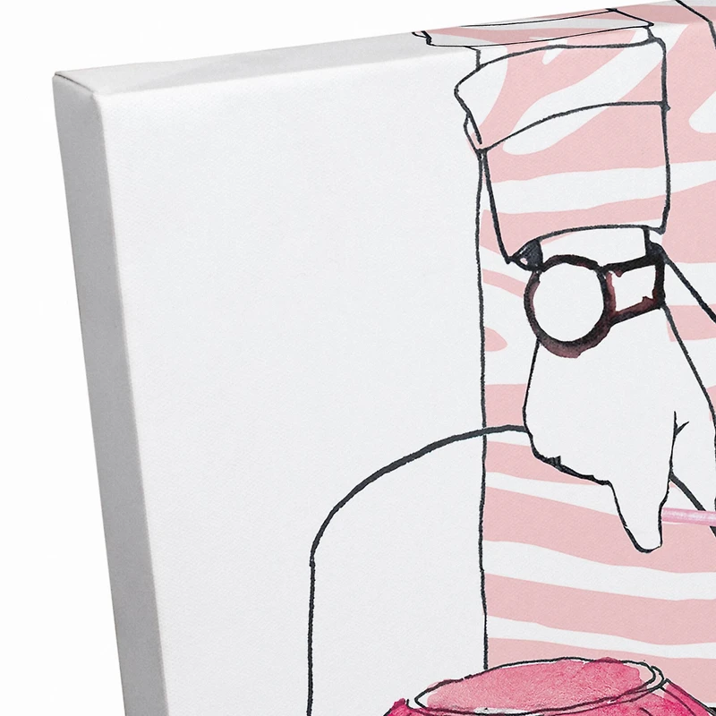 Pink Trick Or Treater Canvas Wall Art