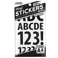 ArtSkills® 1" to 2" Black 250 Piece Vinyl Poster Letter Set