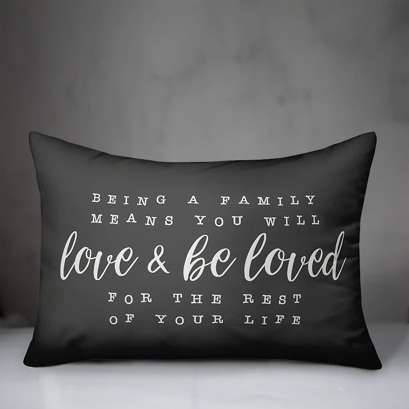 Love & Be Loved Indoor/Outdoor Lumbar Pillow