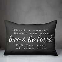 Love & Be Loved Indoor/Outdoor Lumbar Pillow