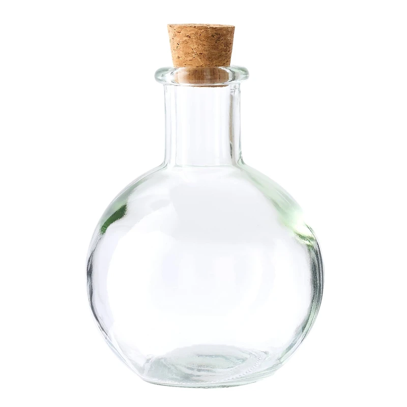 12 Pack: Round Glass Bottle with Cork by Ashland™