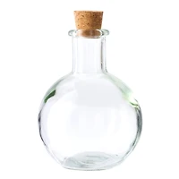 12 Pack: Round Glass Bottle with Cork by Ashland™