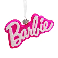 Hallmark 4.5" Barbie™ Logo Blown Glass Ornament