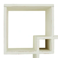 White Fir Contemporary Wall Shelf, 34" x 12" x 22"