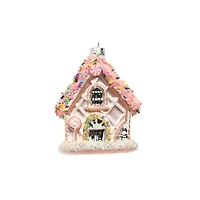 3.75" Sprinkles & Candy Glass Gingerbread House Ornament by Ashland®
