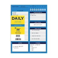 TF Publishing Bright Blue Day Daily Task Pad