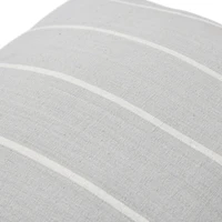 Hello Honey® Gray Square Interwoven Stripe Cotton Pillow Cover