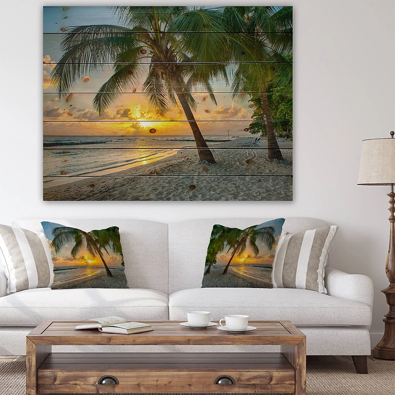 Designart - Beach in Caribbean Island of Barbados